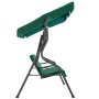 Banco columpio de jardín tela verde 170x110x153 cm de vidaXL, Balancines de jardín - Ref: Foro24-48556, Precio: 165,36 €, Des...