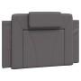Cama con colchón cuero sintético gris 90x190 cm de , Camas y somieres - Ref: Foro24-3208764, Precio: 266,25 €, Descuento: %