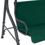 Banco columpio de jardín tela verde 170x110x153 cm de vidaXL, Balancines de jardín - Ref: Foro24-48556, Precio: 165,36 €, Des...