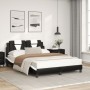 Cama con colchón cuero sintético negro y blanco 120x200 cm de , Camas y somieres - Ref: Foro24-3208787, Precio: 381,78 €, Des...