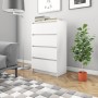 Aparador de madera contrachapada blanco 60x35x98,5 cm de vidaXL, Aparadores - Ref: Foro24-800531, Precio: 98,28 €, Descuento: %
