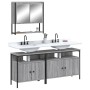 Set de muebles de baño 3 pzas madera contrachapada gris sonoma de , Muebles de baño - Ref: Foro24-3214668, Precio: 173,04 €, ...