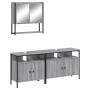 Set de muebles de baño 3 pzas madera contrachapada gris sonoma de , Muebles de baño - Ref: Foro24-3214668, Precio: 173,04 €, ...