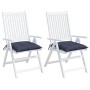 Cojines para silla 2 uds tela Oxford azul marino 50x50x7 cm de , Cojines para sillas y sofás - Ref: Foro24-378915, Precio: 26...