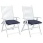 Cojines para silla 2 uds tela Oxford azul marino 50x50x7 cm de , Cojines para sillas y sofás - Ref: Foro24-378915, Precio: 26...