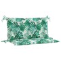 Cojines banco jardín 2 uds tela estampado de hojas 100x50x7 cm de , Cojines para sillas y sofás - Ref: Foro24-379035, Precio:...