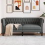 Sofá Chesterfield de 2 plazas tela gris oscuro de , Sofás - Ref: Foro24-372548, Precio: 257,02 €, Descuento: %