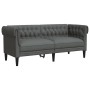 Sofá Chesterfield de 2 plazas tela gris oscuro de , Sofás - Ref: Foro24-372548, Precio: 257,02 €, Descuento: %