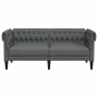 Sofá Chesterfield de 2 plazas tela gris oscuro de , Sofás - Ref: Foro24-372548, Precio: 257,02 €, Descuento: %
