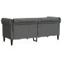 Sofá Chesterfield de 2 plazas tela gris oscuro de , Sofás - Ref: Foro24-372548, Precio: 257,02 €, Descuento: %
