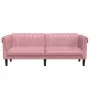 Sofá de 3 plazas terciopelo rosa de , Sofás - Ref: Foro24-372588, Precio: 297,76 €, Descuento: %