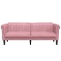 Sofá de 3 plazas terciopelo rosa de , Sofás - Ref: Foro24-372588, Precio: 315,45 €, Descuento: %