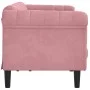 Sofá de 3 plazas terciopelo rosa de , Sofás - Ref: Foro24-372588, Precio: 297,76 €, Descuento: %