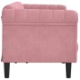 Sofá de 3 plazas terciopelo rosa de , Sofás - Ref: Foro24-372588, Precio: 315,45 €, Descuento: %