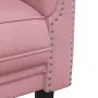 Sofá de 3 plazas terciopelo rosa de , Sofás - Ref: Foro24-372588, Precio: 297,76 €, Descuento: %
