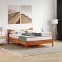 Estructura de cama madera maciza pino marrón cera 120x200 cm de , Camas y somieres - Ref: Foro24-844732, Precio: 122,54 €, De...