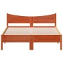 Estructura de cama madera maciza pino marrón cera 120x200 cm de , Camas y somieres - Ref: Foro24-844732, Precio: 122,54 €, De...