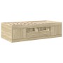 Tumbona con cajones madera ingeniería roble Sonoma 75x190 cm de , Camas y somieres - Ref: Foro24-3280260, Precio: 175,73 €, D...