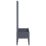 Jardinera con enrejado PP gris 80x40x142 cm de , Maceteros y jardineras - Ref: Foro24-367921, Precio: 74,61 €, Descuento: %