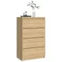 Sideboard aus Sonoma-Eichensperrholz, 60 x 35 x 98,5 cm von vidaXL, Sideboards - Ref: Foro24-800534, Preis: 82,36 €, Rabatt: %