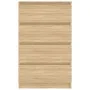Aparador madera contrachapada color roble Sonoma 60x35x98,5 cm de vidaXL, Aparadores - Ref: Foro24-800534, Precio: 82,36 €, D...