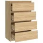 Sideboard aus Sonoma-Eichensperrholz, 60 x 35 x 98,5 cm von vidaXL, Sideboards - Ref: Foro24-800534, Preis: 82,36 €, Rabatt: %