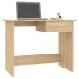 Sonoma Schreibtisch aus Eiche Spanplatte 100x50x76 cm von vidaXL, Schreibtische - Ref: Foro24-800552, Preis: 67,64 €, Rabatt: %