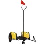 Remolque para bicicletas hierro y tela Oxford amarillo de , Remolques para bicicletas - Ref: Foro24-94183, Precio: 79,81 €, D...