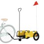 Remolque para bicicletas hierro y tela Oxford amarillo de , Remolques para bicicletas - Ref: Foro24-94183, Precio: 79,81 €, D...