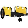 Remolque para bicicletas hierro y tela Oxford amarillo de , Remolques para bicicletas - Ref: Foro24-94183, Precio: 79,81 €, D...