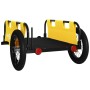 Remolque para bicicletas hierro y tela Oxford amarillo de , Remolques para bicicletas - Ref: Foro24-94183, Precio: 79,81 €, D...