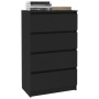 Aparador de madera contrachapada negro 60x35x98,5 cm de vidaXL, Aparadores - Ref: Foro24-800532, Precio: 84,45 €, Descuento: %