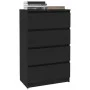 Schwarzes Sperrholz-Sideboard 60x35x98,5 cm von vidaXL, Sideboards - Ref: Foro24-800532, Preis: 88,14 €, Rabatt: %