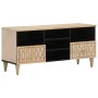 Mueble de TV madera maciza de mango 100x33x46 cm de , Muebles TV - Ref: Foro24-358266, Precio: 76,00 €, Descuento: %