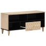 Mueble de TV madera maciza de mango 100x33x46 cm de , Muebles TV - Ref: Foro24-358264, Precio: 61,52 €, Descuento: %