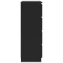Aparador de madera contrachapada negro 60x35x98,5 cm de vidaXL, Aparadores - Ref: Foro24-800532, Precio: 88,14 €, Descuento: %