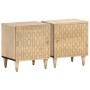 Mesitas de noche 2 uds madera maciza de mango 40x33x46 cm de , Mesitas de noche - Ref: Foro24-358245, Precio: 104,71 €, Descu...
