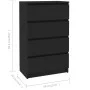 Schwarzes Sperrholz-Sideboard 60x35x98,5 cm von vidaXL, Sideboards - Ref: Foro24-800532, Preis: 88,14 €, Rabatt: %