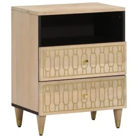 Solid mango wood bedside table 50x33x60 cm by , Nightstands - Ref: Foro24-358258, Price: 58,73 €, Discount: %