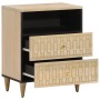 Mesita de noche madera maciza de mango 50x33x60 cm de , Mesitas de noche - Ref: Foro24-358258, Precio: 59,25 €, Descuento: %
