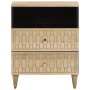 Mesita de noche madera maciza de mango 50x33x60 cm de , Mesitas de noche - Ref: Foro24-358258, Precio: 59,25 €, Descuento: %