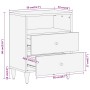 Mesita de noche madera maciza de mango 50x33x60 cm de , Mesitas de noche - Ref: Foro24-358258, Precio: 59,25 €, Descuento: %