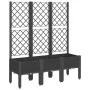 Jardinera con enrejado PP negro 120x40x142 cm de , Maceteros y jardineras - Ref: Foro24-367928, Precio: 116,20 €, Descuento: %