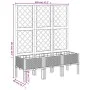 Jardinera con enrejado PP negro 120x40x142 cm de , Maceteros y jardineras - Ref: Foro24-367928, Precio: 116,20 €, Descuento: %