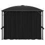 Cenador con cortinas gris antracita 300x300x265 cm de vidaXL, Carpas y cenadores - Ref: Foro24-48600, Precio: 550,85 €, Descu...