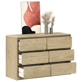 SAUDA chest of drawers solid oak-colored pine wood 111x43x73.5 cm by , Drawers - Ref: Foro24-377596, Price: 275,58 €, Discoun...