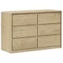 SAUDA chest of drawers solid oak-colored pine wood 111x43x73.5 cm by , Drawers - Ref: Foro24-377596, Price: 275,58 €, Discoun...