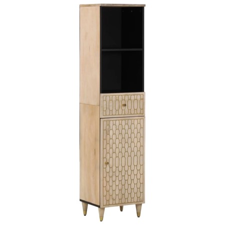 Mueble de baño madera maciza de mango 38x33x160 cm de , Tocadores de baño - Ref: Foro24-358270, Precio: 135,14 €, Descuento: %