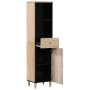 Mueble de baño madera maciza de mango 38x33x160 cm de , Tocadores de baño - Ref: Foro24-358270, Precio: 135,14 €, Descuento: %