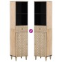 Mueble de baño madera maciza de mango 38x33x160 cm de , Tocadores de baño - Ref: Foro24-358270, Precio: 135,14 €, Descuento: %